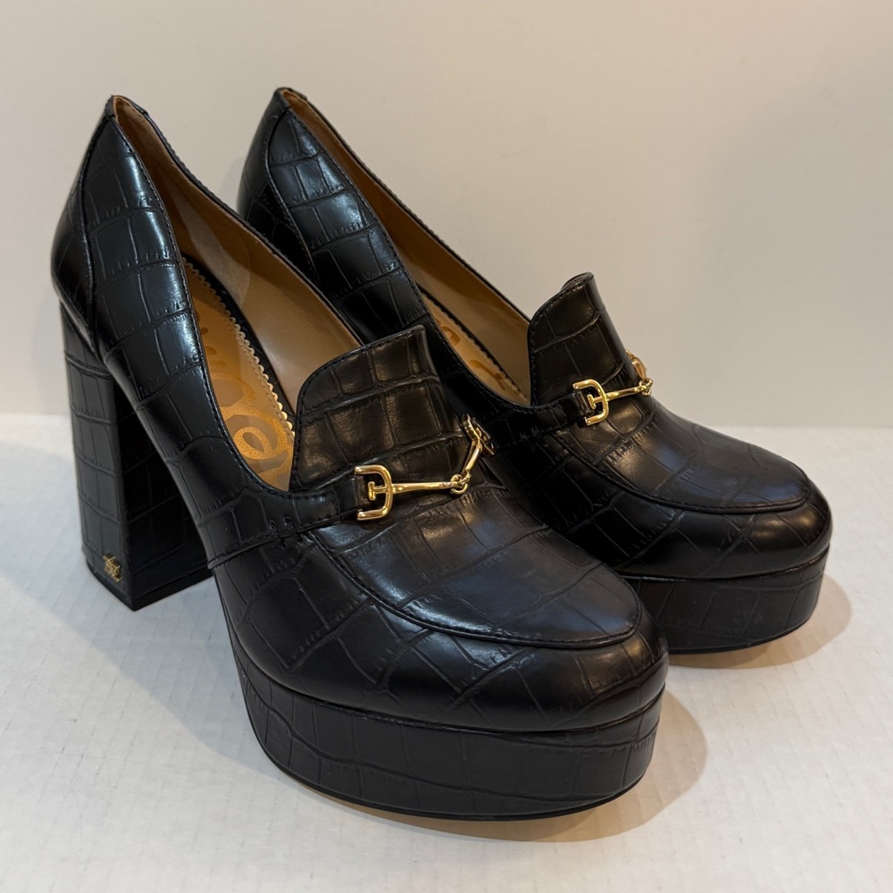 Sam Edelman Aretha Platform Chunky Heel Shoes